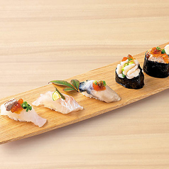 如月の握り寿司 五種