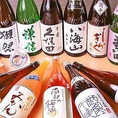 日本酒・焼酎も充実！お酒好きな常連様も多数いらっしゃいます。お料理に合うお酒もご紹介致します。の写真