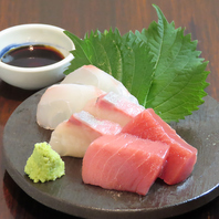 こだわりの刺身や干物♪