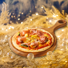 生ハムのベジトマトピッツァ