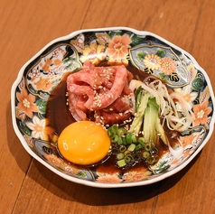 和牛レアステーキユッケ