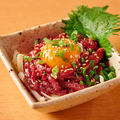 料理メニュー写真&nbsp;会津産の馬刺しユッケ