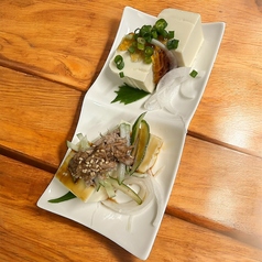 冷奴 2種の味