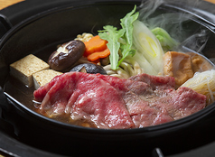 松阪牛サーロインすき焼き会席の写真