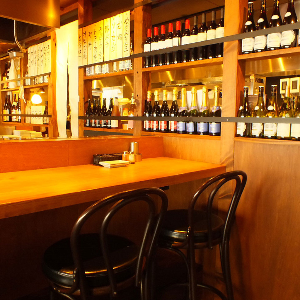 カウンターでおいしくお料理が仕上がるのをご覧ください☆