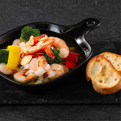 スペイン風ガンバス・アル・アヒージョ