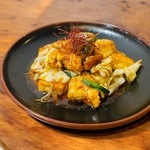 沖縄家庭料理の定番「豆腐チャンプルー」を韓国風にアレンジしましたっ！！