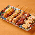 料理メニュー写真&nbsp;焼き鳥5点盛り合わせ