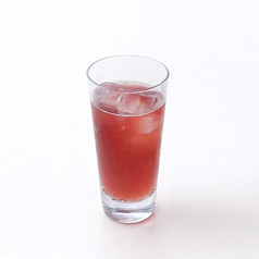 ハーブ黒酢[ソーダ割]　ローズレッド 