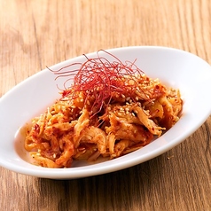 蒸し鶏のキムチ和え