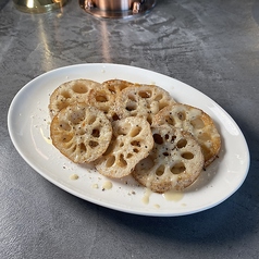 焼き蓮根のバーニャカウダ