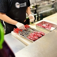中央アジア本場の羊肉串焼き