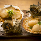 北海道から仕入れた天然活けホタテ貝♪