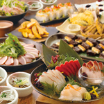 岡山駅 居酒屋 完全個室 和食 海鮮 焼き鳥 飲み放題 接待 宴会 女子会 会食 日本酒 合コン 誕生日 肉