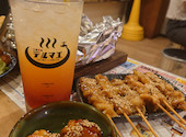 生ビール190円 焼き鳥70円 飲み放題398円 大衆酒泉テルマエ 渋谷道玄坂泉: Hhhhhさんの2025年08月18日の1枚目の投稿写真