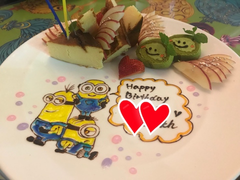 バースデープレートのクオリティ◎」 | SUZU CAFE スズカフェ 六本木