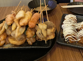 串カツとたこ焼きのらっしゃいセー 梅田 お初天神店: くのぴーさんの2026年07月28日の1枚目の投稿写真