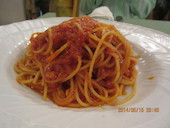 モッツアレラチーズのスパゲッティ