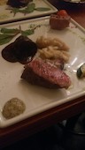 バル・エスパーニャ BAR espana 札幌のイベリコ豚の霜降り肉のステーキ シェリーソースの写真