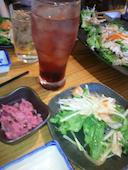 サラダにもエビ・カニ・サーモン・飛子などがたっぷり