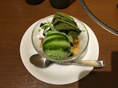 抹茶が、濃厚で美味しかったです。