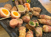 野菜肉巻き串 ぐるり 天五店: つーじーさんの2025年08月06日の1枚目の投稿写真