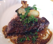 黒毛和牛モモのソテーペッパーソース（ごはんと合ってとてもおいしかった）