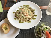 海老とヤリイカの大葉クリーム