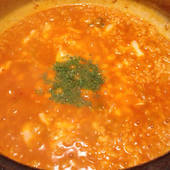 仕上げのチーズリゾット！