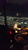 キールと共に夜景をどうぞ