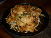 菊池芳醇豚の鉄板焼き　